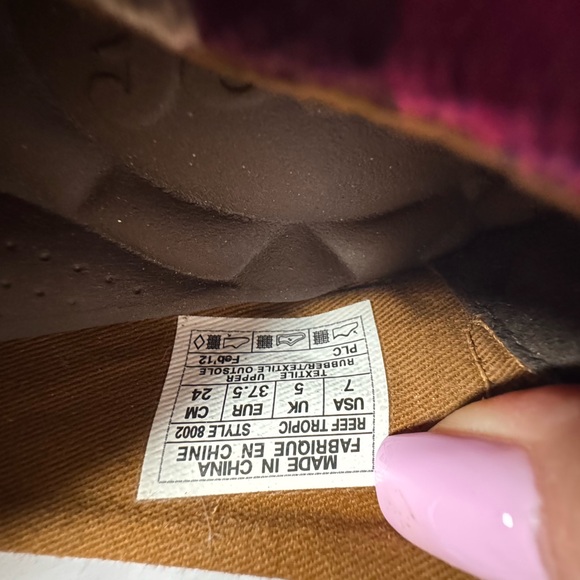 Reef Multicolor Striped Women's Flats - Picture 3 of 3